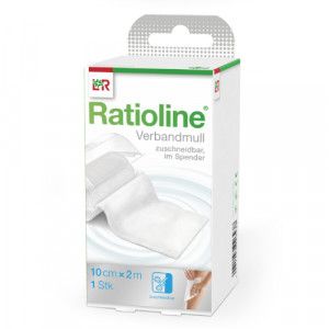 RATIOLINE acute Verbandmull 10 cmx2 m gerollt