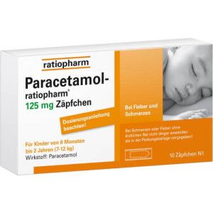 PARACETAMOL-ratiopharm 125 mg Zäpfchen